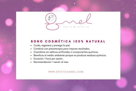 Oferta cosmética natural en Pamplona estética GMEL